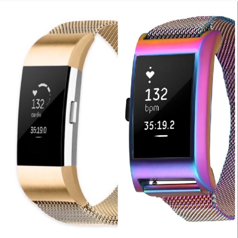 FitBit Charge Milanese Mesh Band Bundle